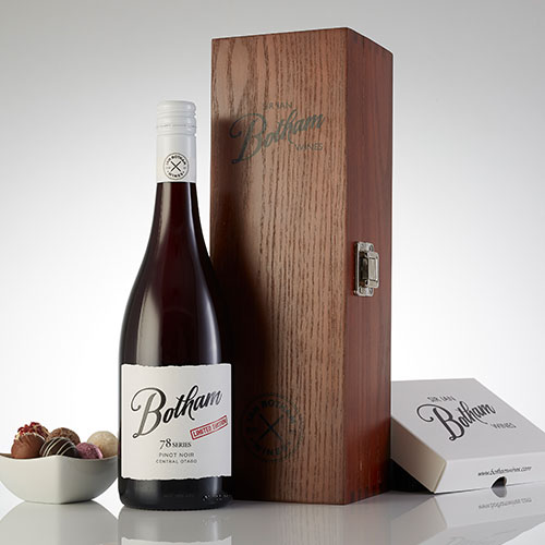 Botham 79 Pinot Noir with Truffle chocolates