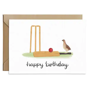 Cricket Birthday Card